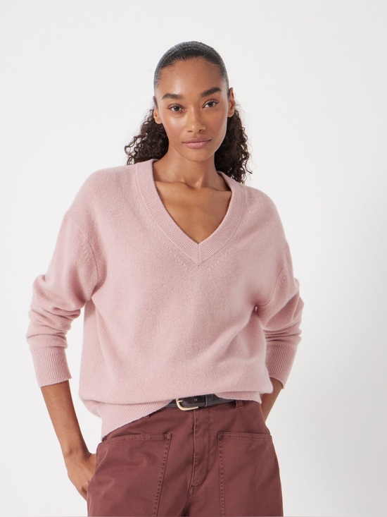 Vince Sweaters - Vince V-Neck Oversized Cashmere Sweater